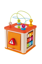 Houten multi activity cube activiteiten kubus