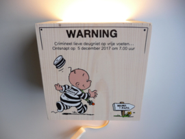 Persoonlijk cadeau Lamp van het geboortekaartje Jason