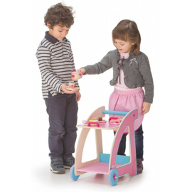 Houten theewagen