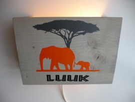 Lamp met naam olifant