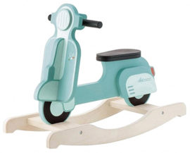 Houten schommel scooter vintage
