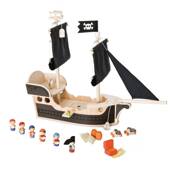 Houten piratenschip | Exclusief speelgoed NaamKado Zo