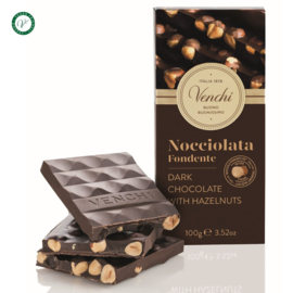 Venchi pure chocoladetablet met hazelnoten, glutenvrij