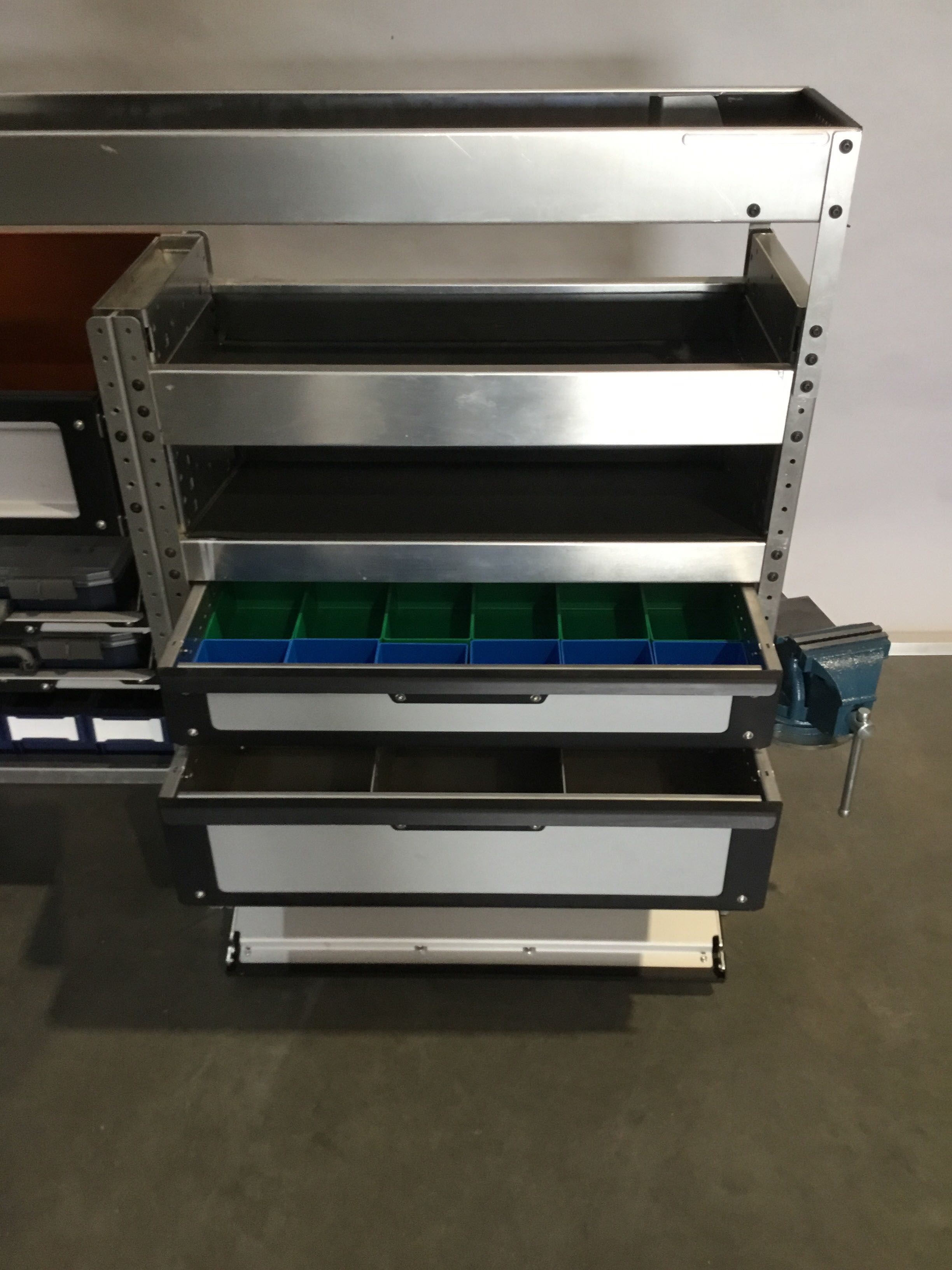 Aluminium TOM-LOCK bedrijfswagen inrichting GK-029