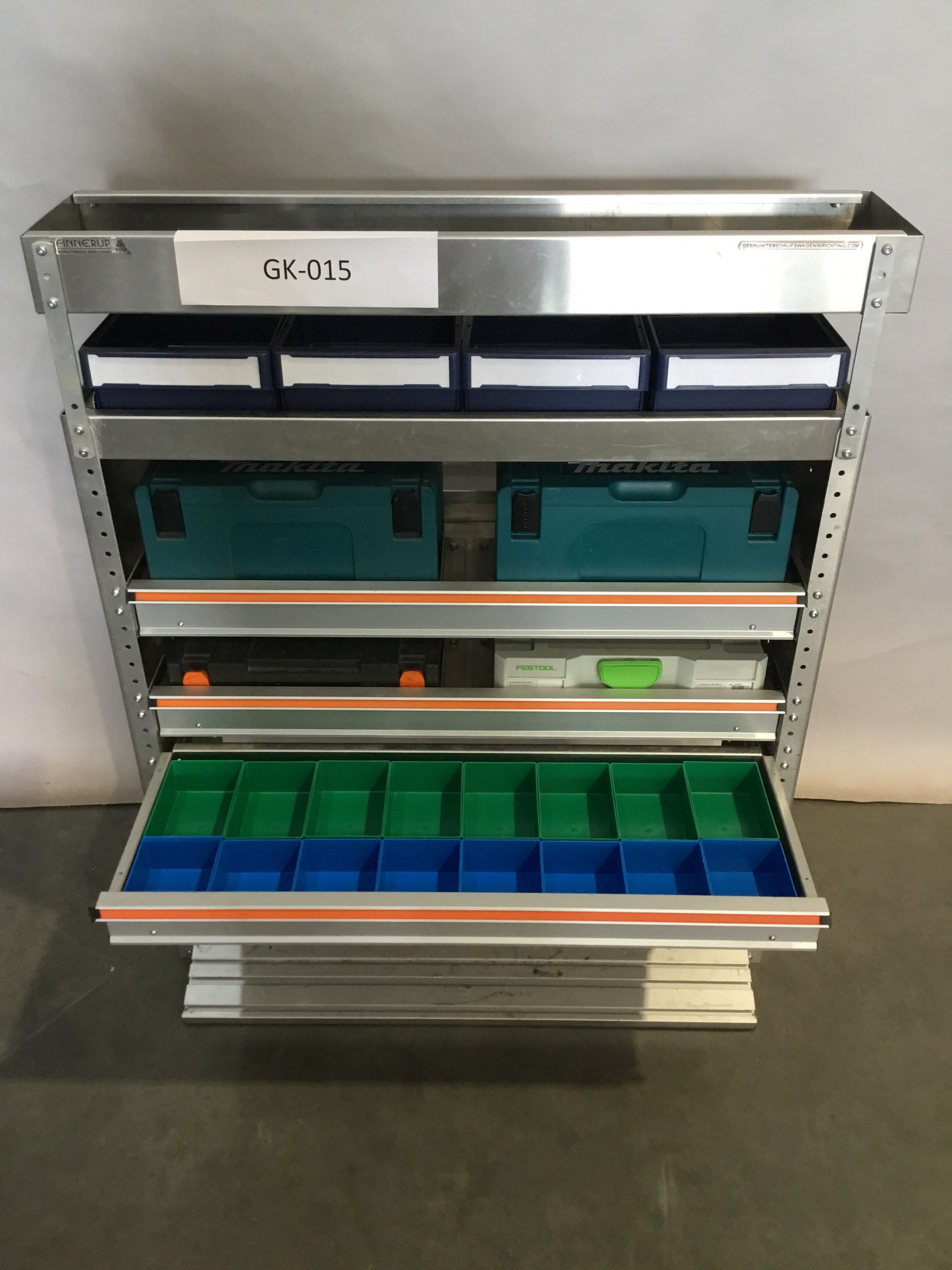 Aluminium Finnerup bedrijfswagen inrichting GK-015
