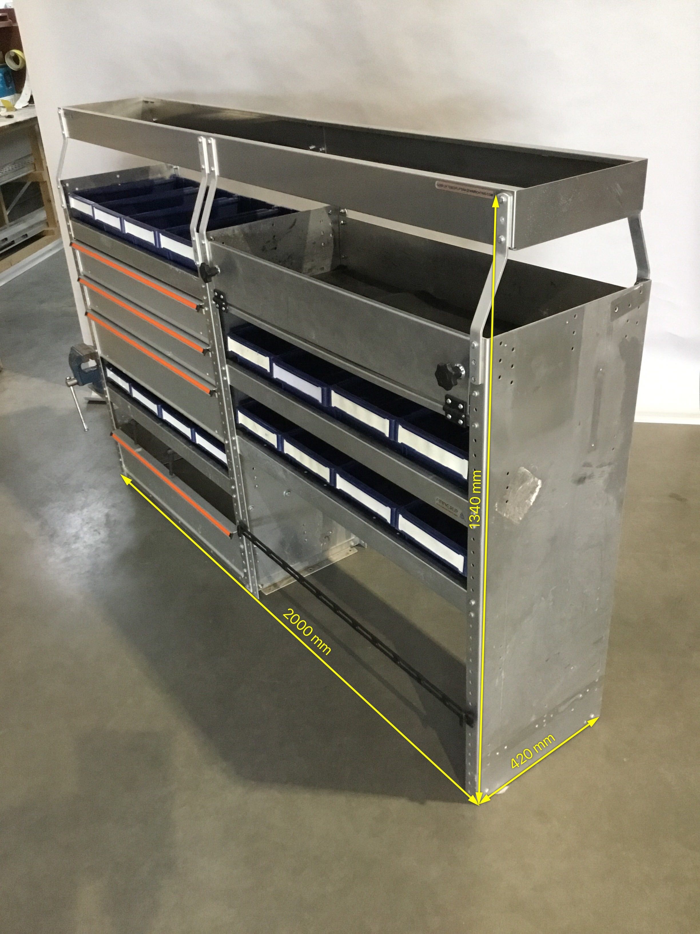 Aluminium bedrijfswagen inrichting GK-025