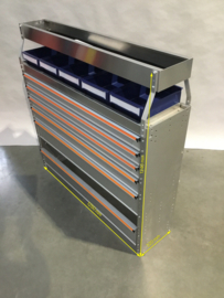 Aluminium Finnerup bedrijfswagen inrichting GK-067