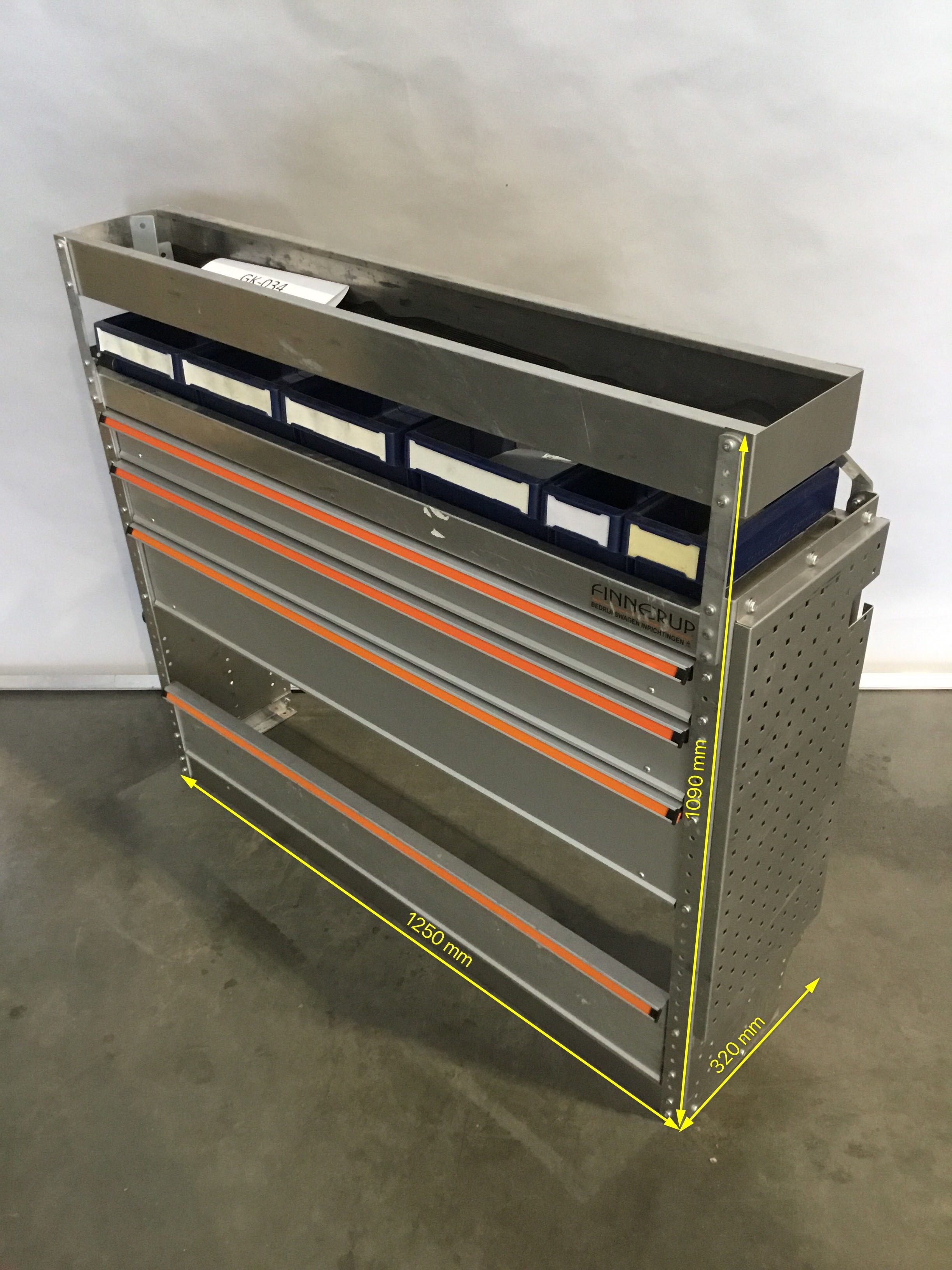 Aluminium bedrijfswagen inrichting GK-034