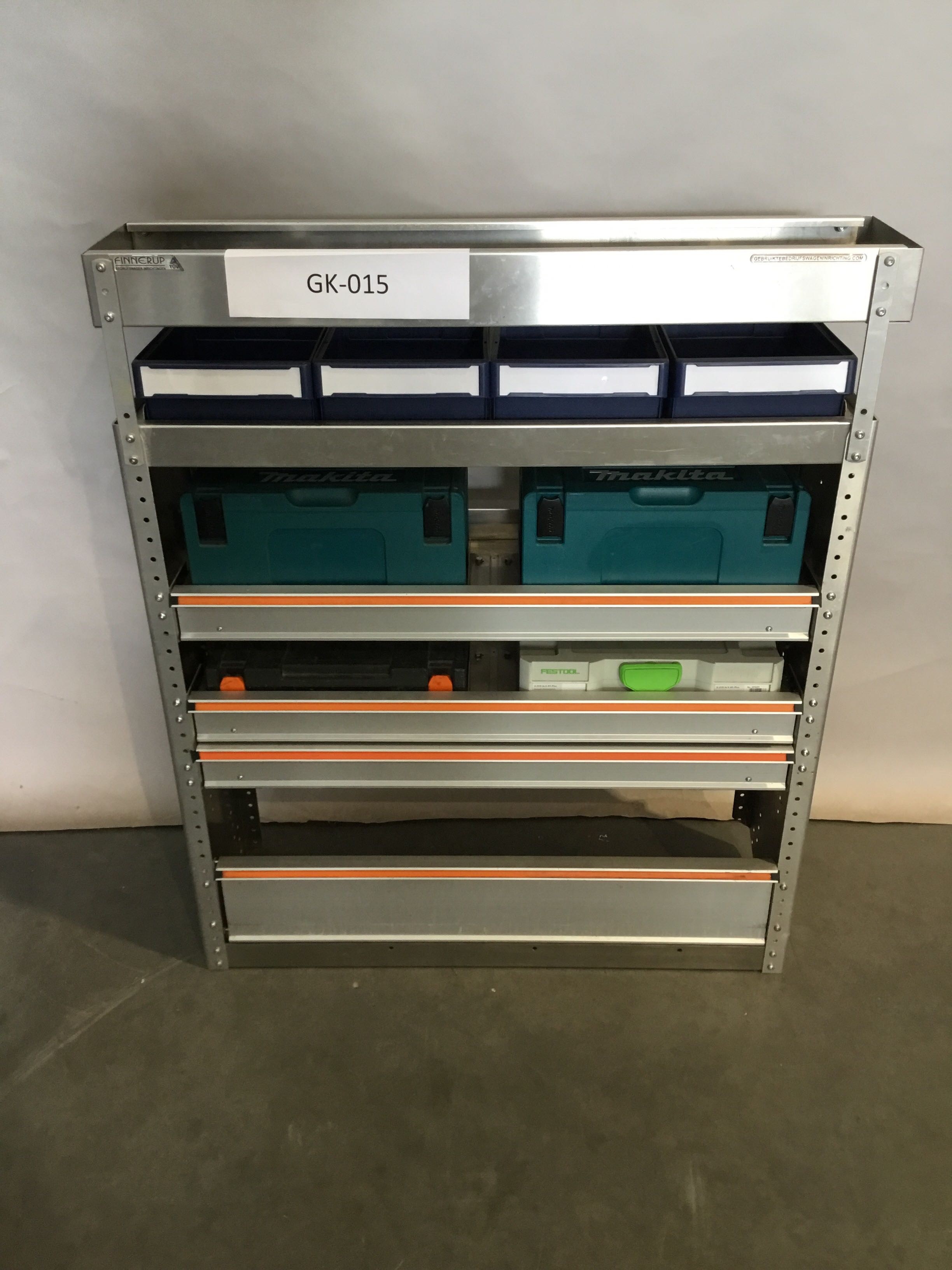 Aluminium Finnerup bedrijfswagen inrichting GK-015