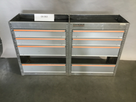 Aluminium Finnerup bedrijfswagen inrichting GK-063
