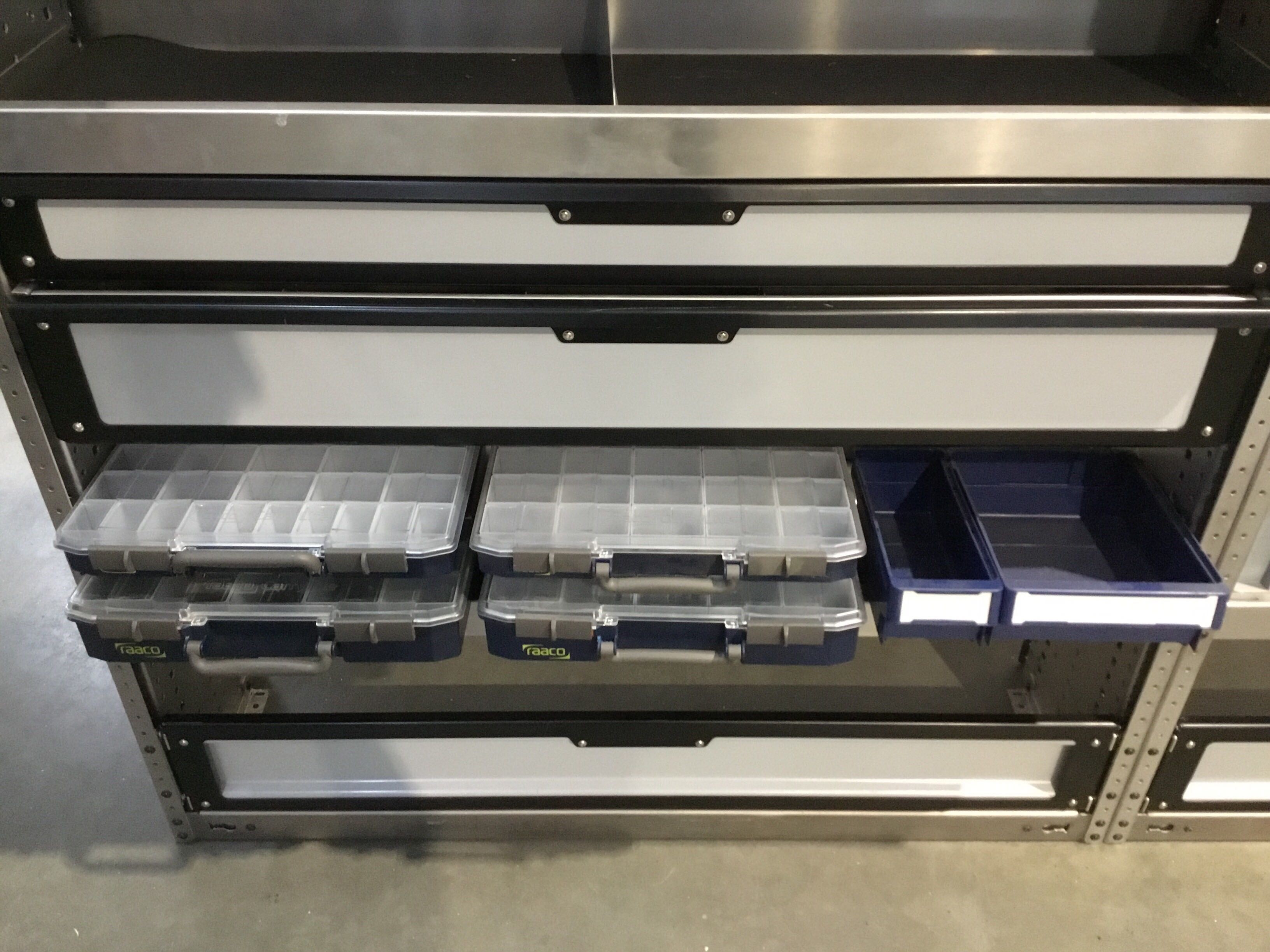Aluminium TOM-LOCK bedrijfswagen inrichting GK-016