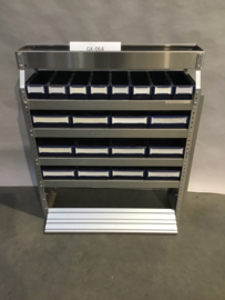 Aluminium Finnerup bedrijfswagen inrichting GK-064