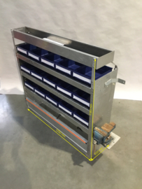 Aluminium Finnerup bedrijfswagen inrichting GK-069