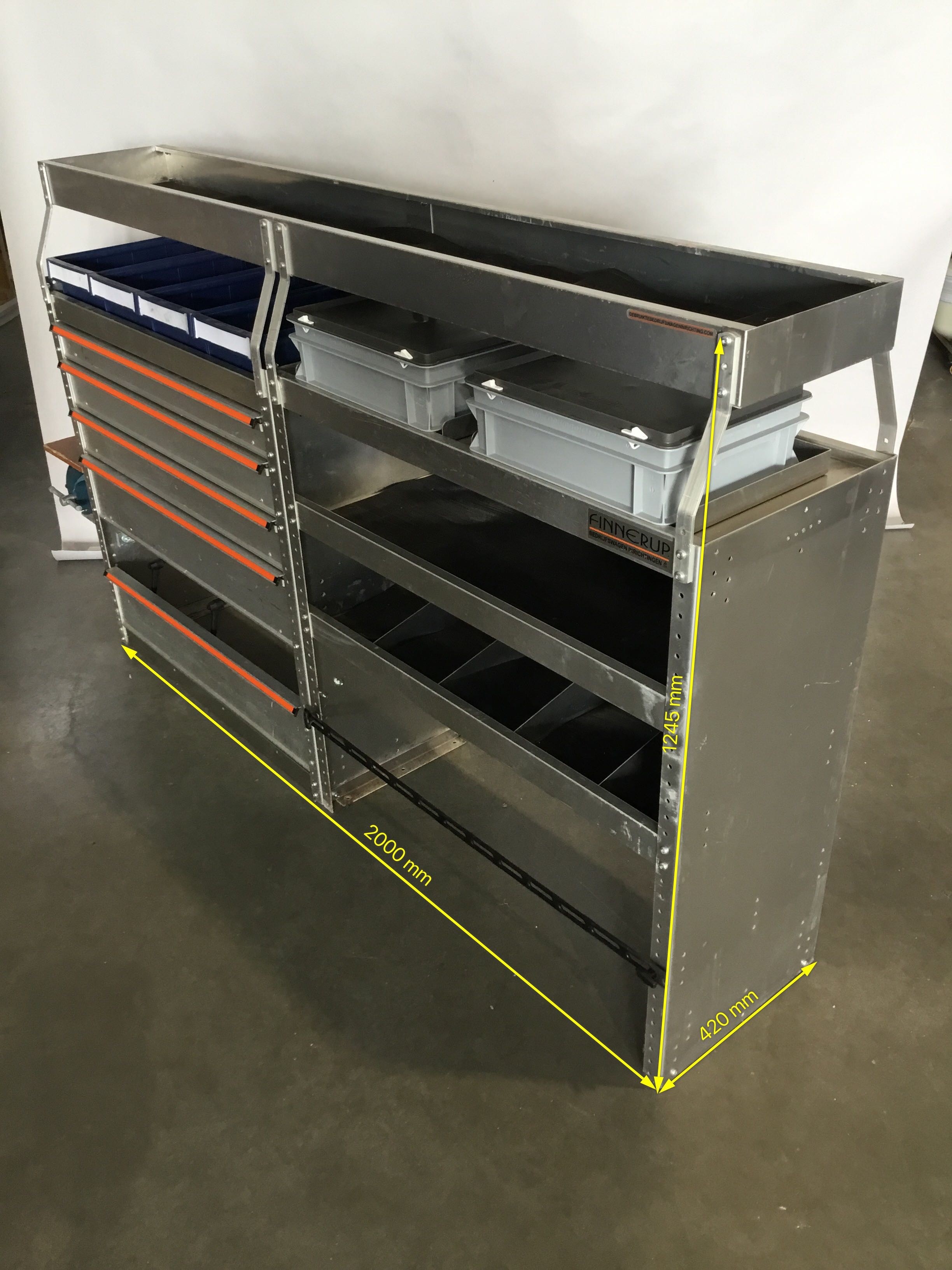 Aluminium bedrijfswagen inrichting GK-019