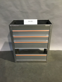 Aluminium Finnerup bedrijfswagen inrichting GK-061