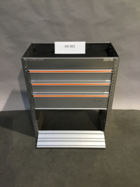 Aluminium Finnerup bedrijfswagen inrichting GK-061