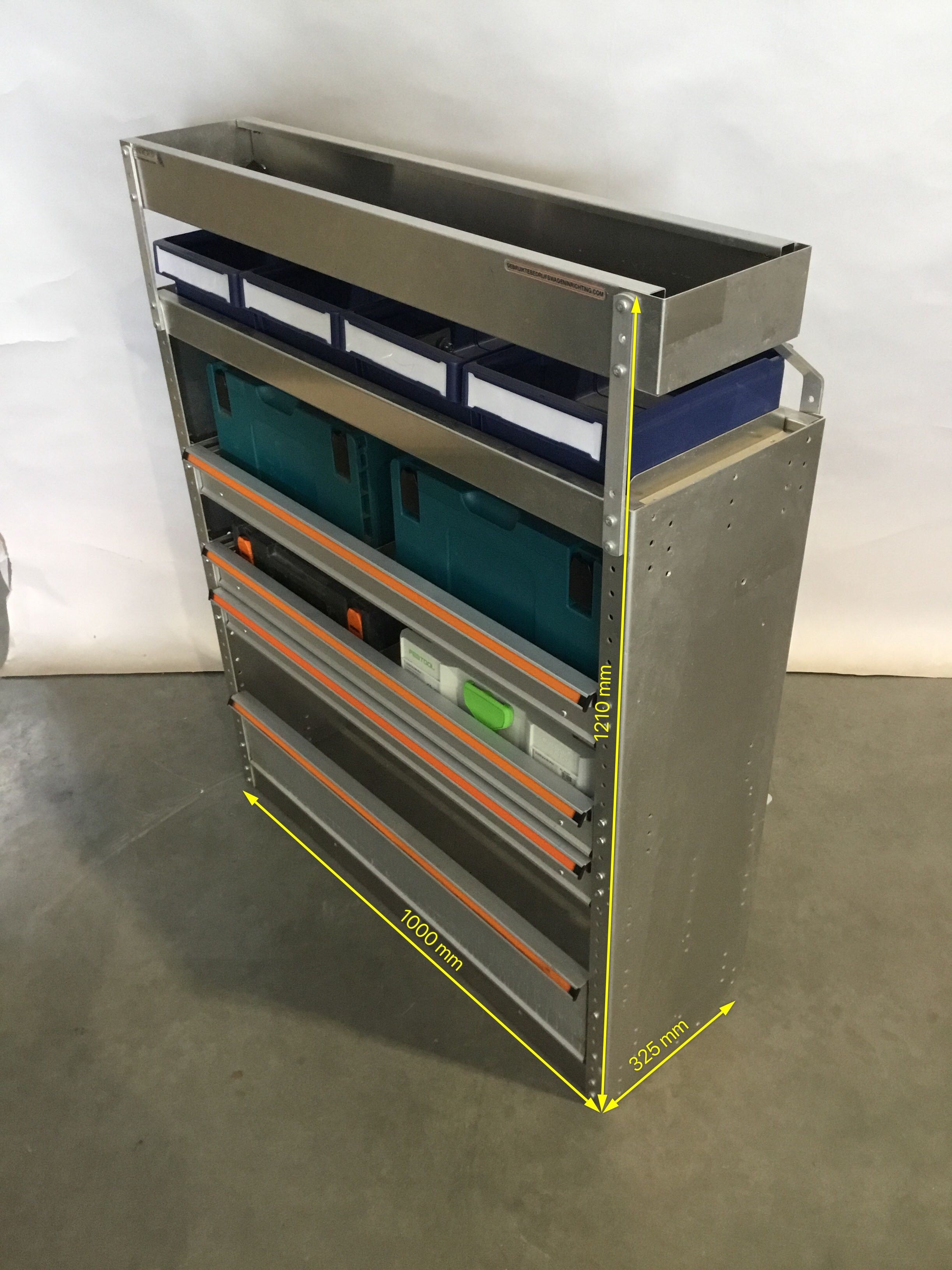 Aluminium Finnerup bedrijfswagen inrichting GK-015