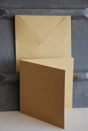 Dovecraft Kraft kaarten en enveloppen (9,0 x9,0 cm/20 sets)