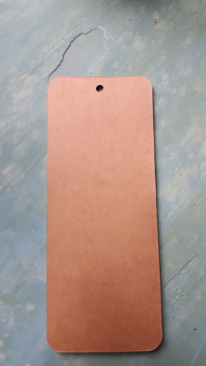 Kraft label rechthoekig (17,5 x 7,0 cm/25 stuks)