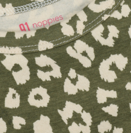Noppies - T-shirt - Longsleeve - Luipaardprint - Groen