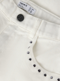 Name It - Broek - NKFBella - Wide Leg - Studs - Bright White