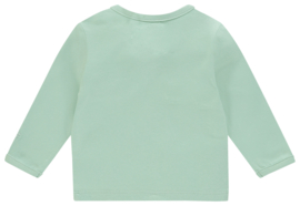 Noppies - Longsleeve - Hester - Text - Grey - Mint - Maat 74