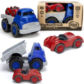 Greentoys - Flatbed - Truck - With - Race - Car