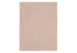 Jollein - Deken - Ledikant - 100x150cm -  Basic - Knit - Wild Rose/Fleece
