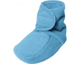 Playshoes - Babyslofje - Fleece - Licht - Blauw - Klittenband