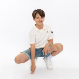 No Way Monday - Polo - T-shirt - Loose Fit - Off White