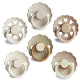 Frigg - Speenset - Cinnamon - Charm - Latex - 6 stuks - 0/6 maanden
