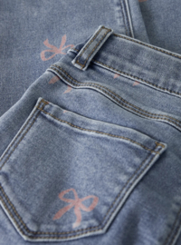 Name It - Broek - NMFBELLA - Strikjes - Mom Fit - Medium Blue Denim