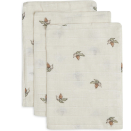 Jollein - Hydrofiel - Washandje - 15x20 cm - Rosehip - 3 stuks