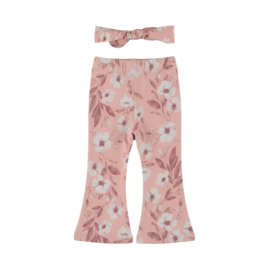 Dirkje - Flared broek met haarband - Misty rose