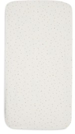 Jollein hoeslaken ledikant - Kangaroots - Dusty Dot - 60x120 cm