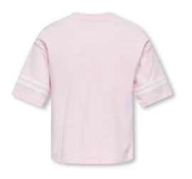 Only Girls - T-shirt - KOGMANLO - Roze - Panterprint