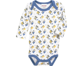 Playshoes - Rompers - 3 stuks - Blauw - Wit - Jongens