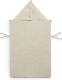 Jollein - Voetenzak - Groep 0+ - 3/5 punts - Gordel - Basic - Knit - Nougat