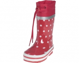 Playshoes - Regenlaarzen - Rood - Witte - Stippen