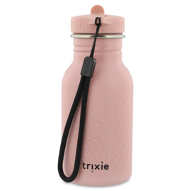 Trixie - Drinkfles - Mrs. Butterfly - Vlinder -RVS waterfles - Lekvrij - 350ml - Roze