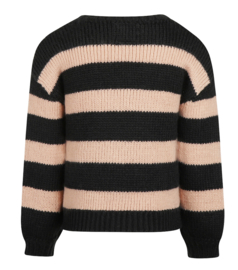 Koko Noko - Trui - Sweater - Gestreept - Dusty Pink