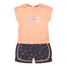 Dirkje - 2-delige - Set - Neon - Peach - Mouwloos