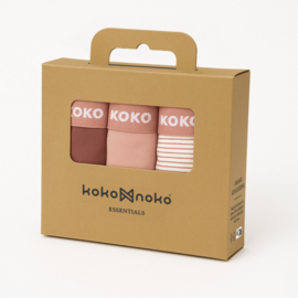 Koko Noko - Boxershorts - Roze - Bio - Cotton - 3-pack