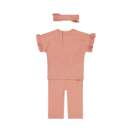 Dirkje - Kledingset + Haarband - Wide Leg - Light Pink