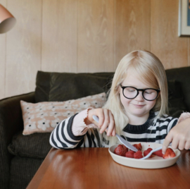 Mushie -Bestekset - Powder - Blue