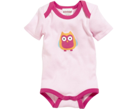 Playshoes - Rompers - 3 stuks - Roze - Wit - Korte mouw - Baby