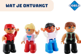 Coblo - Speelfiguren - Poppetjes - 4 - Stuks