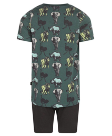 Charlie Choe - Pyjama - Shortama - Groen - Wildlife