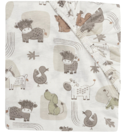 Jollein - Hoeslaken Jersey - Barn Buddies - 40/50x80/90 cm