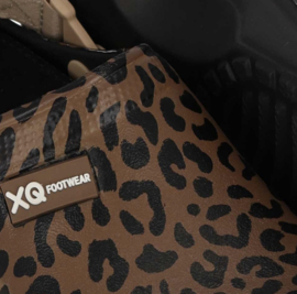 XQ Footwear - Tuinklompen - Panterprint - Bruin